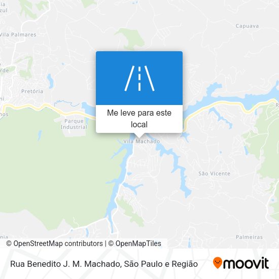 Rua Benedito J. M. Machado mapa