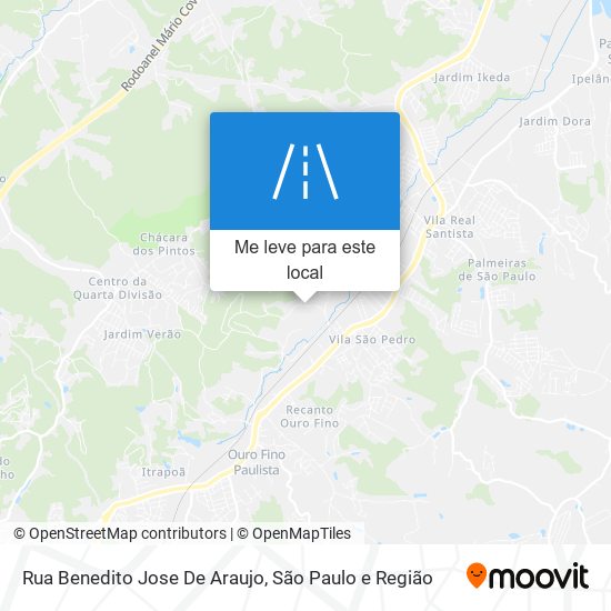 Rua Benedito Jose De Araujo mapa