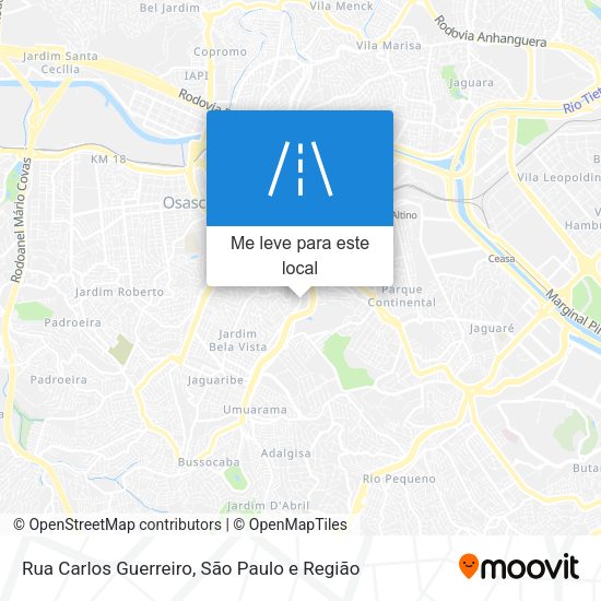 Rua Carlos Guerreiro mapa