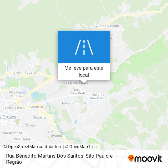 Rua Benedito Martins Dos Santos mapa