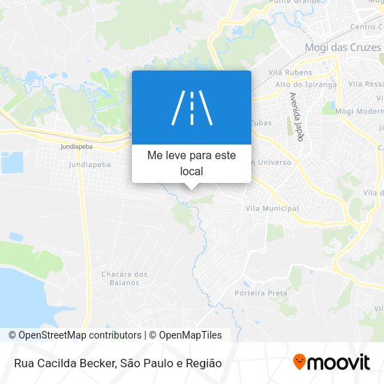 Rua Cacilda Becker mapa