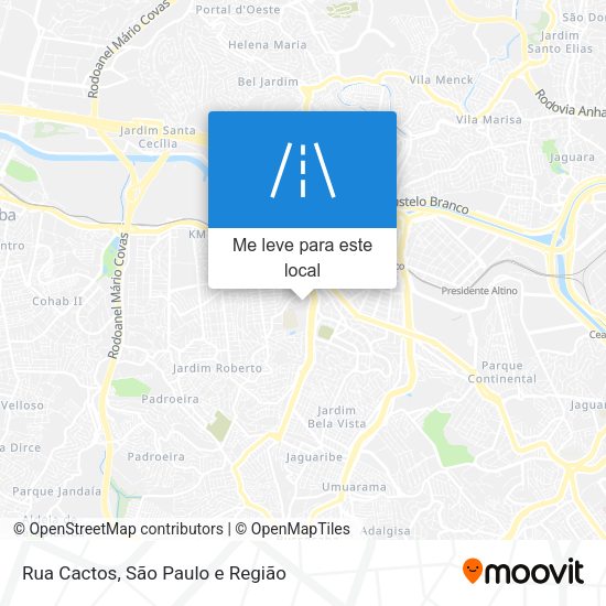 Rua Cactos mapa