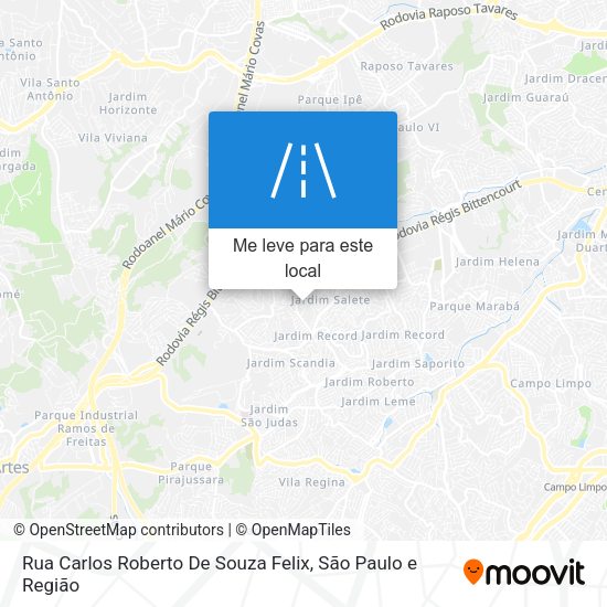 Rua Carlos Roberto De Souza Felix mapa