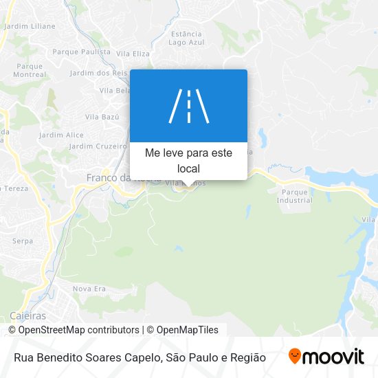 Rua Benedito Soares Capelo mapa