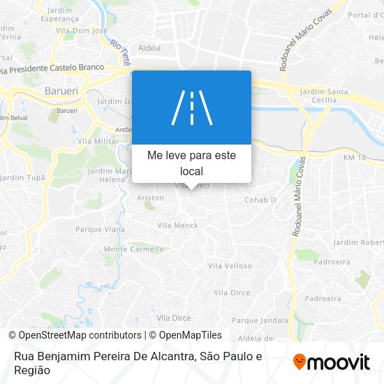 Rua Benjamim Pereira De Alcantra mapa