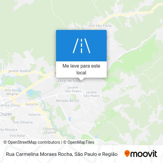 Rua Carmelina Moraes Rocha mapa