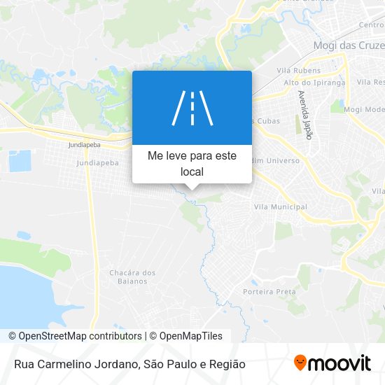 Rua Carmelino Jordano mapa