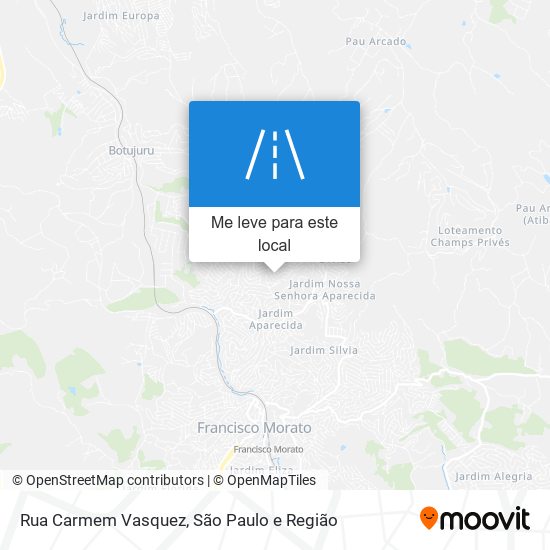 Rua Carmem Vasquez mapa