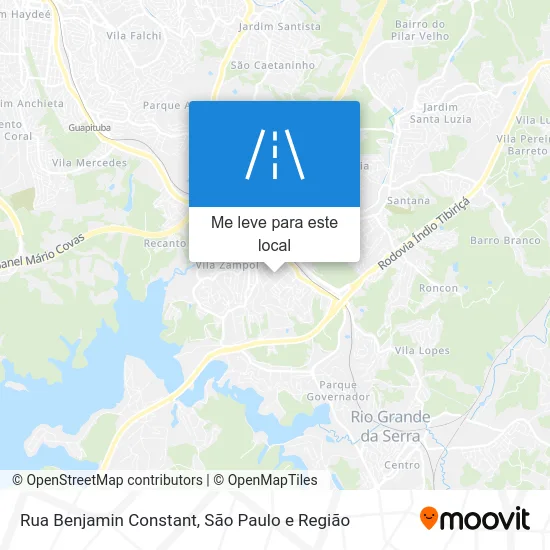 Rua Benjamin Constant mapa