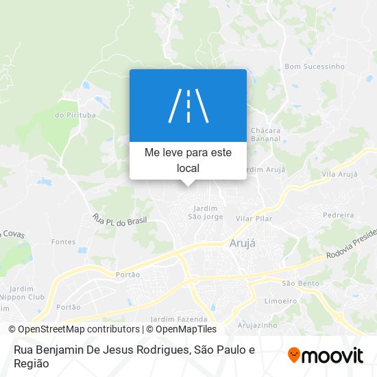 Rua Benjamin De Jesus Rodrigues mapa