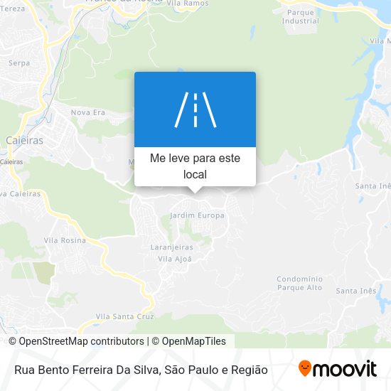 Rua Bento Ferreira Da Silva mapa