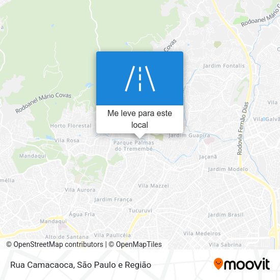 Rua Camacaoca mapa