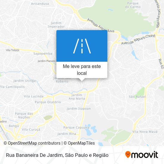 Rua Bananeira De Jardim mapa