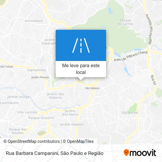 Rua Barbara Campanini mapa
