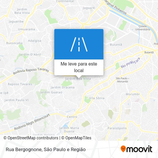 Rua Bergognone mapa