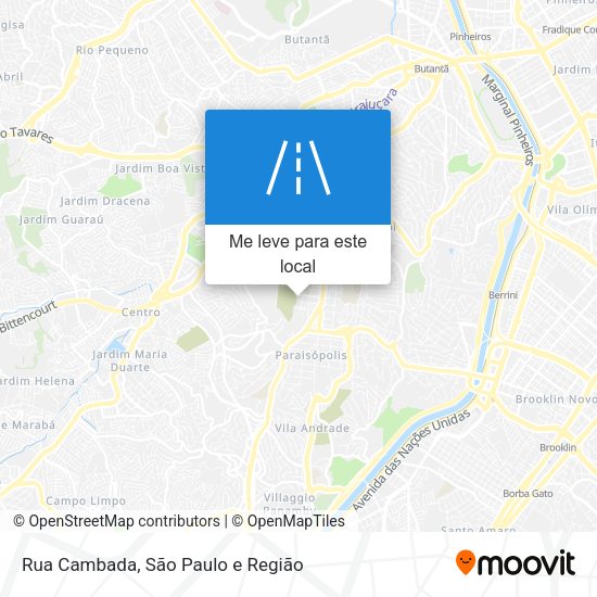 Rua Cambada mapa