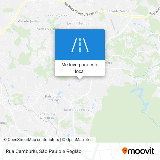 Rua Camburiu mapa