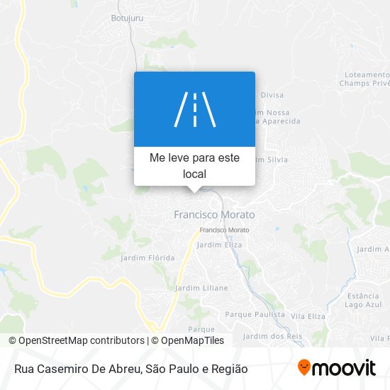 Rua Casemiro De Abreu mapa