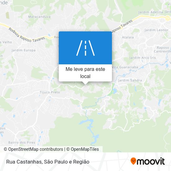 Rua Castanhas mapa