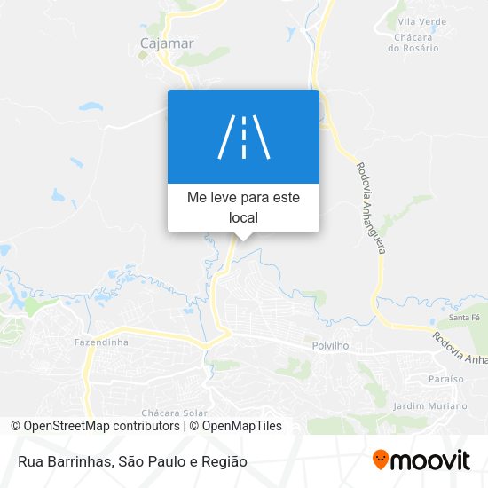 Rua Barrinhas mapa
