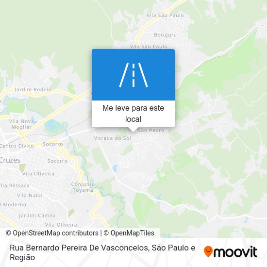 Rua Bernardo Pereira De Vasconcelos mapa