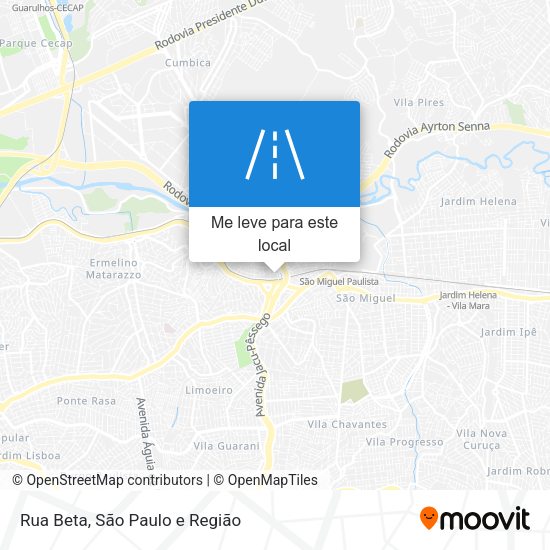 Rua Beta mapa