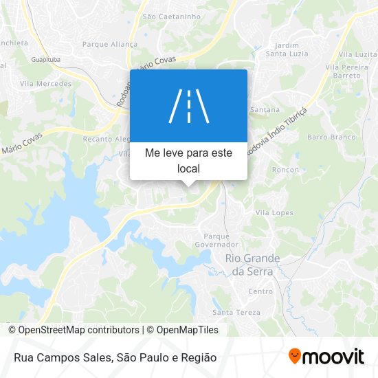 Rua Campos Sales mapa