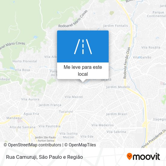 Rua Camuruji mapa