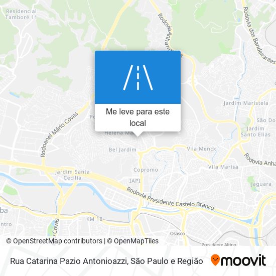 Rua Catarina Pazio Antonioazzi mapa