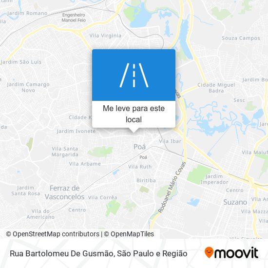 Rua Bartolomeu De Gusmão mapa