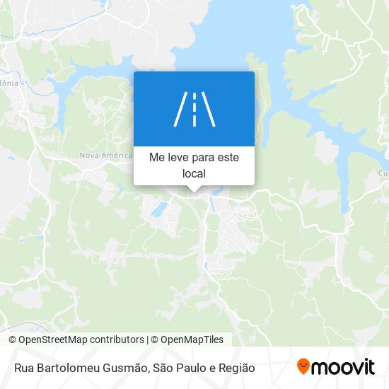 Rua Bartolomeu Gusmão mapa