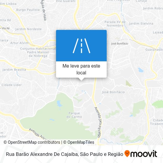 Rua Barão Alexandre De Cajaíba mapa