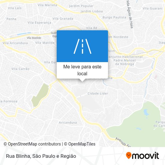 Rua Blinha mapa
