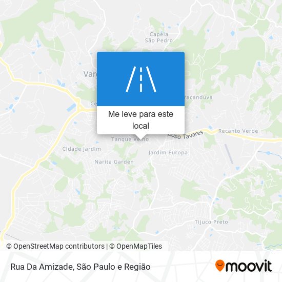 Rua Da Amizade mapa