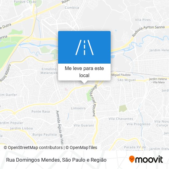 Rua Domingos Mendes mapa