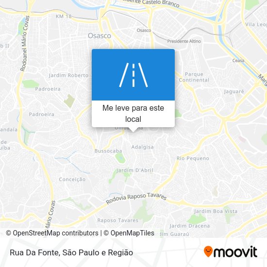 Rua Da Fonte mapa