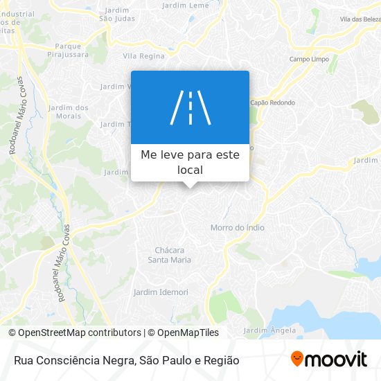 Rua Consciência Negra mapa