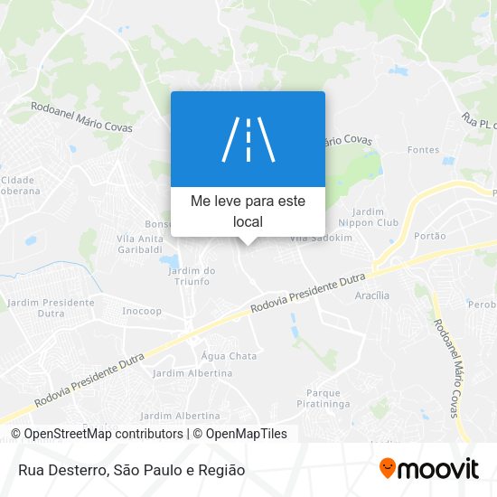 Rua Desterro mapa