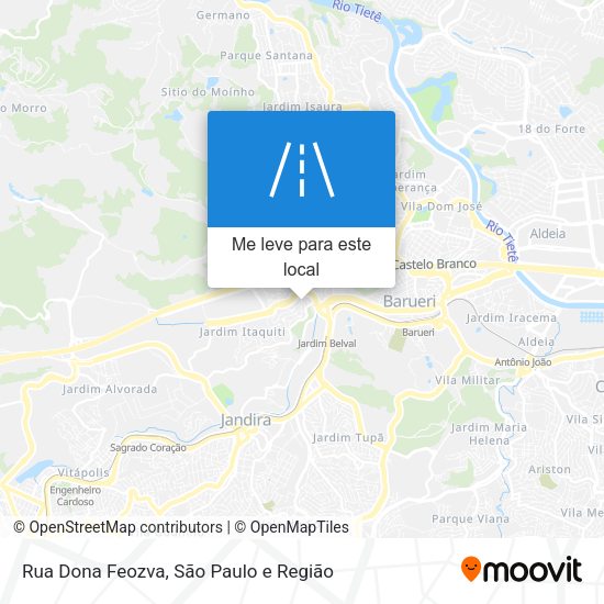 Rua Dona Feozva mapa