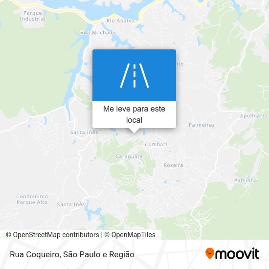 Rua Coqueiro mapa