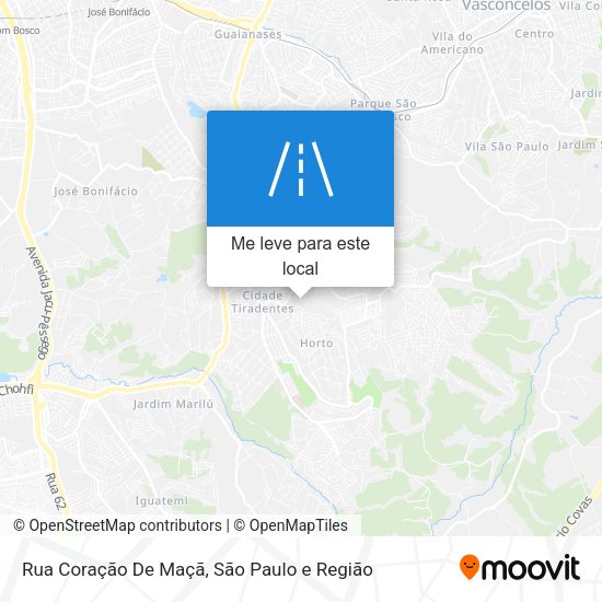 Rua Coração De Maçã mapa