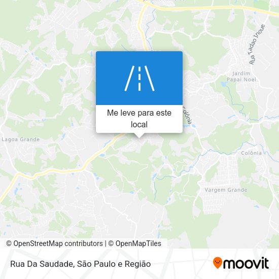 Rua Da Saudade mapa