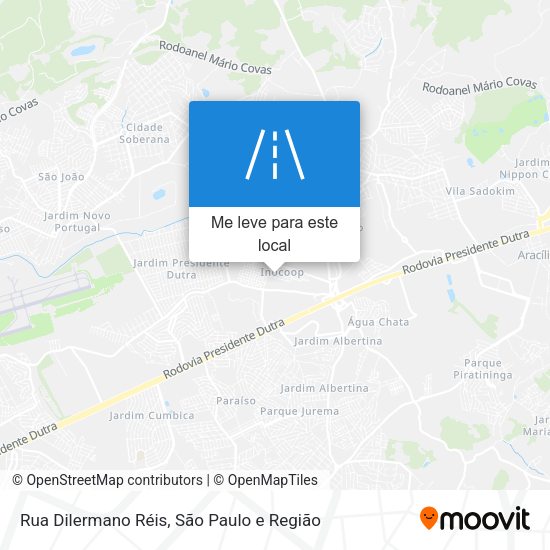 Rua Dilermano Réis mapa