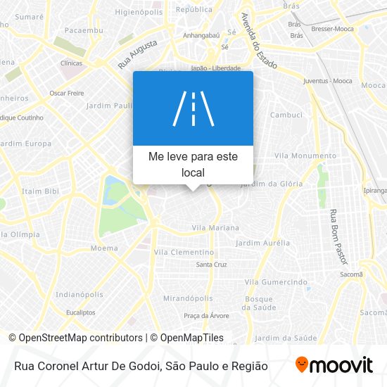 Rua Coronel Artur De Godoi mapa