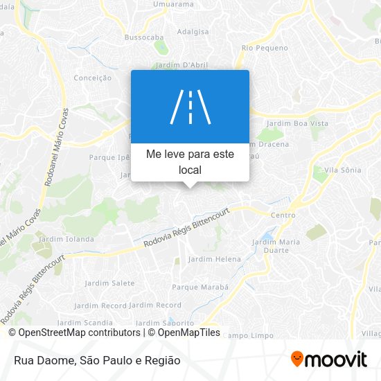Rua Daome mapa