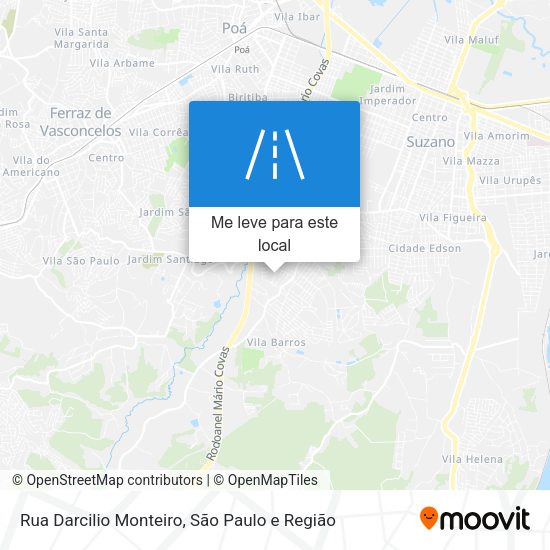 Rua Darcilio Monteiro mapa