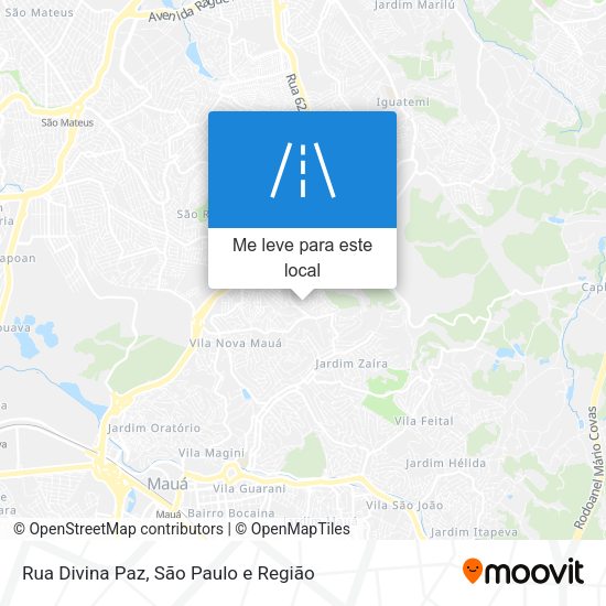 Rua Divina Paz mapa