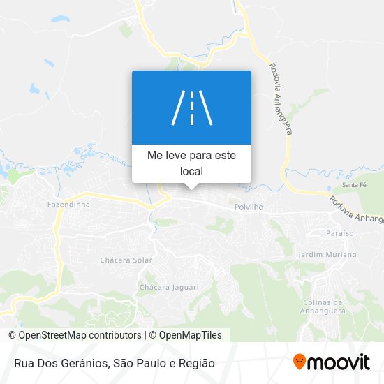 Rua Dos Gerânios mapa