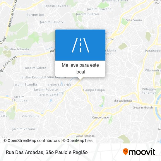 Rua Das Arcadas mapa