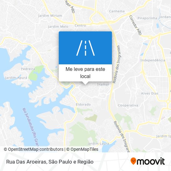 Rua Das Aroeiras mapa